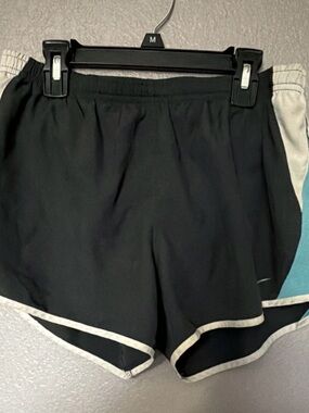 Nike Black Women's Athletic Shorts with Cream Trim